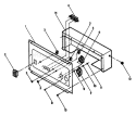 Part Location Diagram of 68746A Generac Control Panel Back